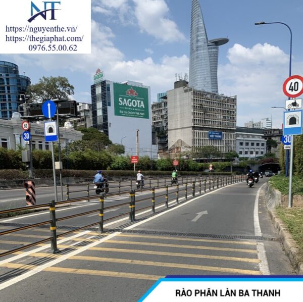 Rào phân làn 3 thanh (6) Rào phân làn 3 thanh