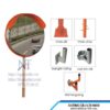 Gương cầu lồi inox