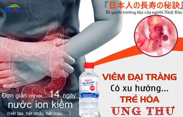 Nước ion kiềm alkari pH9+ cải thiện viêm đại tràng trong 14 ngày (2)